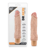 Dr Skin Cock Vibe 10 8.5 Inch Vibrating Cock in Beige Beige DONGS Vibrating